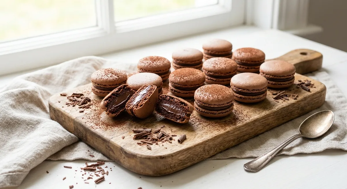 Chocolate Macarons