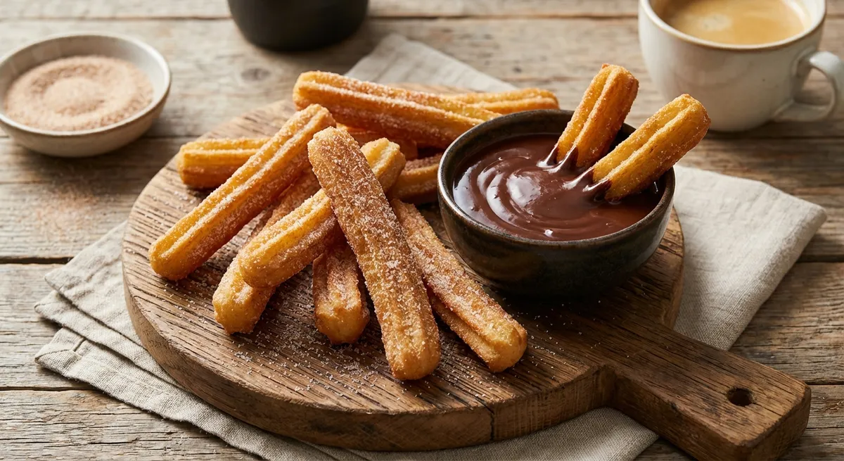Churros with Chocolate Sauce