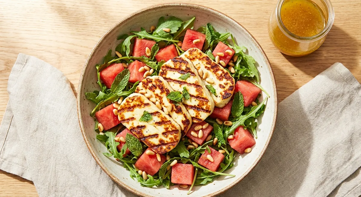 Grilled Halloumi Salad