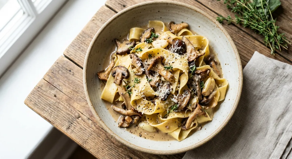 Mushroom Pappardelle