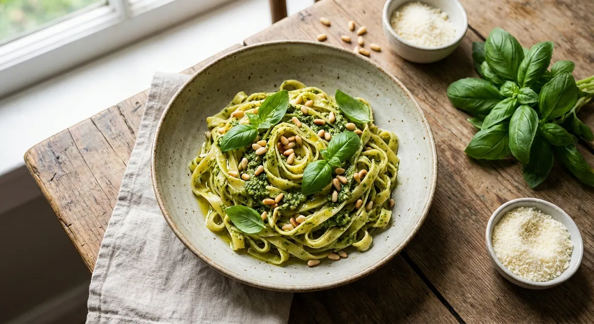 Fresh Basil Pesto Pasta